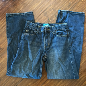 Boys Old Navy 14 slim denim blue‎ jeans adjustable waist loose fit